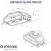 Minola HBI 52621 WH GLASS 700 LED