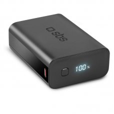 Зовнішній акумулятор SBS 20000 mAh Black (TEBB20000LCDEVOPD20K) зі швидкою зарядкою (20W+18W)